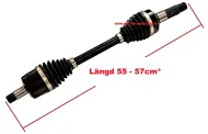 Drivaxel 55 - 57cm - 27,8 - 21,5mm