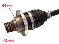 Drivaxel ände 40mm