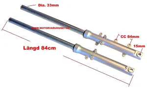 Gaffelben 84cm - 33mm