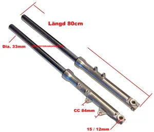 Gaffelben 80cm - 33mm