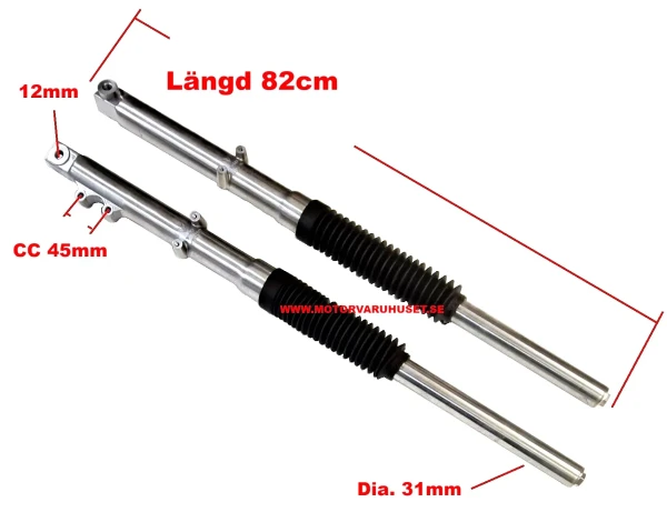 Gaffelben 82cm - 31mm