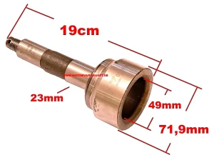 Hjulaxel 19cm