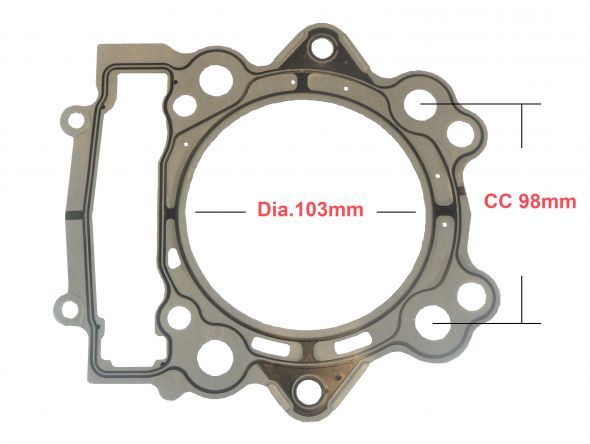 Toppackning 103mm