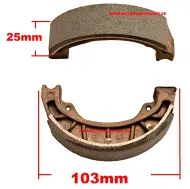 Bromsbackar 103 x 25mm
