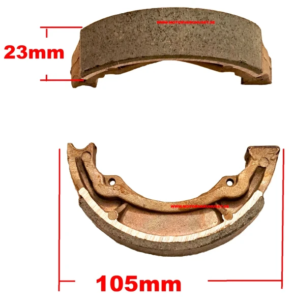 Bromsbackar 105 x 23mm
