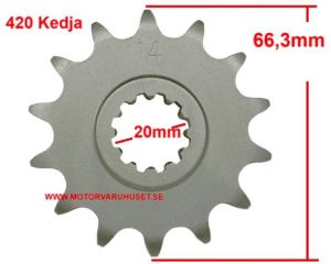 Framdrev 15 kugg - 20mm - 420