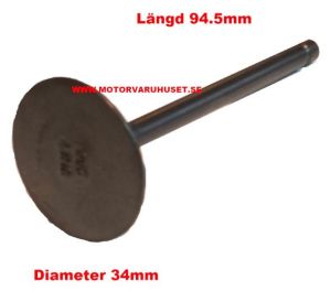 Insugsventil 94,5 x 34mm