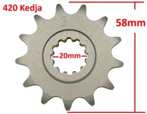 Framdrev 13 kugg - 20mm - 420