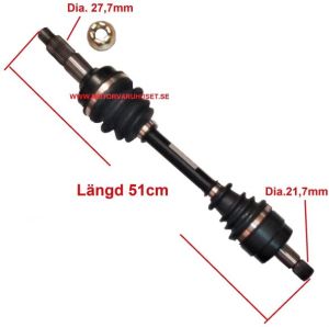 Drivaxel 51cm Fram Höger