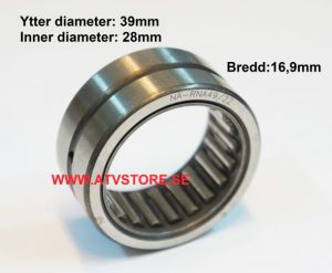 Nållager 39x28x17mm