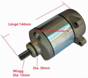 Startmotor 144mm / 9Kugg