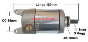 Startmotor 180mm / 9Kugg