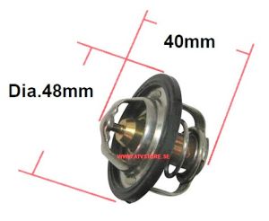 Termostat 48x40mm