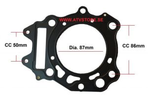 Topplockspackning 87mm