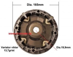 Variator 165mm