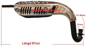 Avgassystem 67cm