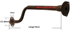 Avgaskrök 34cm - 19mm