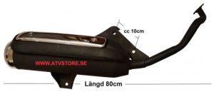 Avgassystem 2-takt skoter