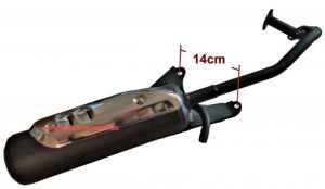 Avgassystem skoter 50cc