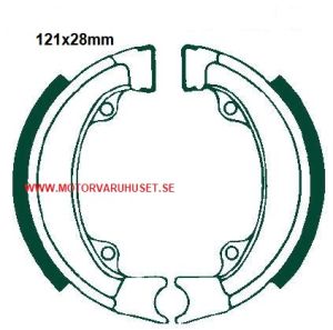 Bromsbackar 121 - 28mm