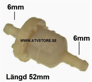 Bensinfilter 6mm