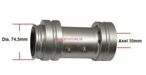 Bakaxelhus 74,5mm