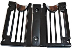 Frontplast Blanksvart