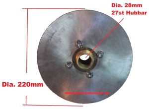Hjulnav med bromsskiva 220mm