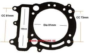 Topplockspackning 81mm