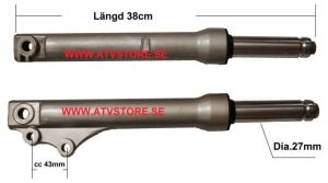 Gaffelben 38cm skotermoped