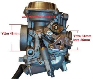 Förgasare 34mm - 48mm