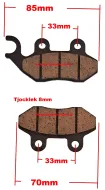 Bromsbelägg 85 x 42mm