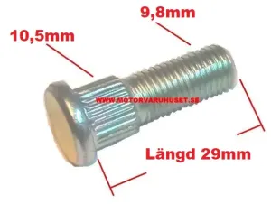 Hjulbult M10 - 29mm