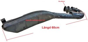 Avgassystem 60cm