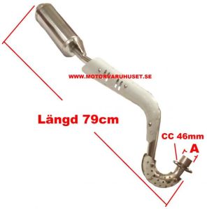 Avgassystem 79cm - 32mm