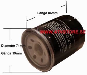 Oljefilter 86-71-19mm