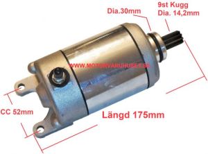 Startmotor 175mm / 9 Kugg