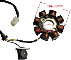 Stator 88mm 3st kablar