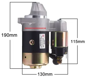 Startmotor CC 103mm - 12V / 0,8KW