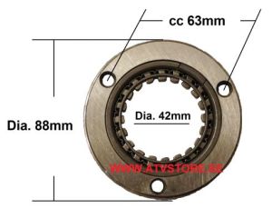 Startkoppling 88mm - 42mm