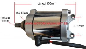 Startmotor 168mm