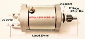 Startmotor 200mm / 12Kugg