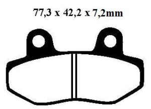 BromsbelÄgg 77x42-7,2mm
