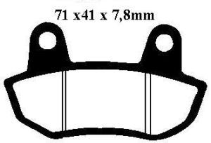 BromsbelÄgg 71x41x7,8mm