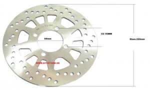 Bromsskiva 60-220-4hål