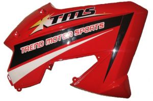 Tankkåpa Höger Röd/Svart