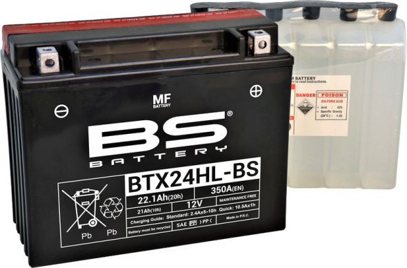 Batteri 21Ah YTX24HL-BS